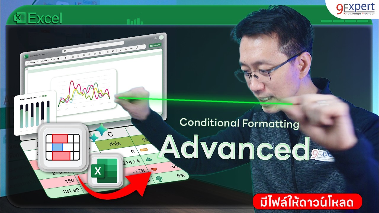 📌 จัดรูปแบบ ใน Excel ด้วย Conditional Formatting ขั้นสูง มีไฟล์ดาวน์โหลด