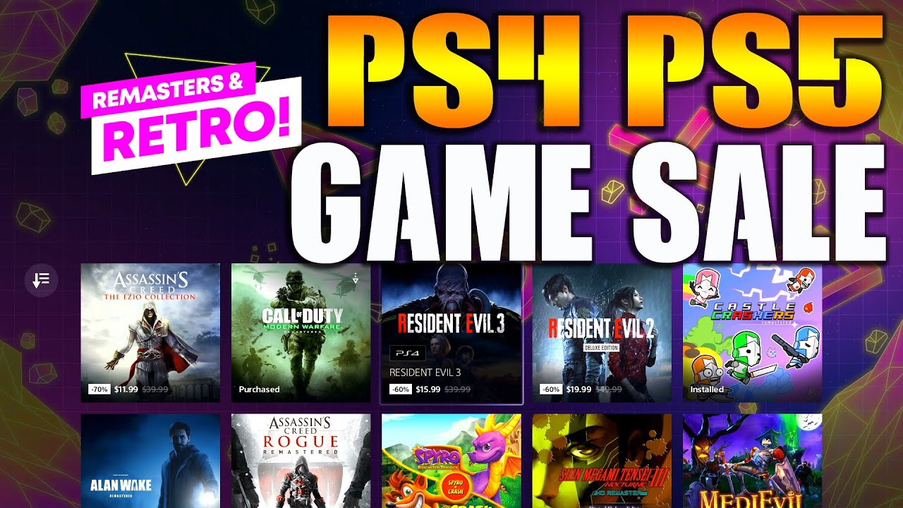 Cheap Retro Games PS4 & PS5 Sale