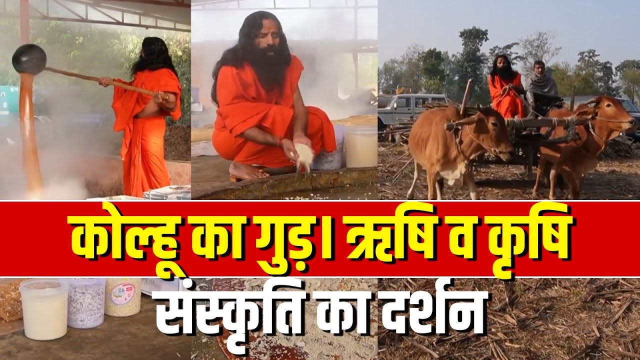 कोल्हू का गुड़। ऋषि व कृषि संस्कृति का दर्शन || Swami Ramdev