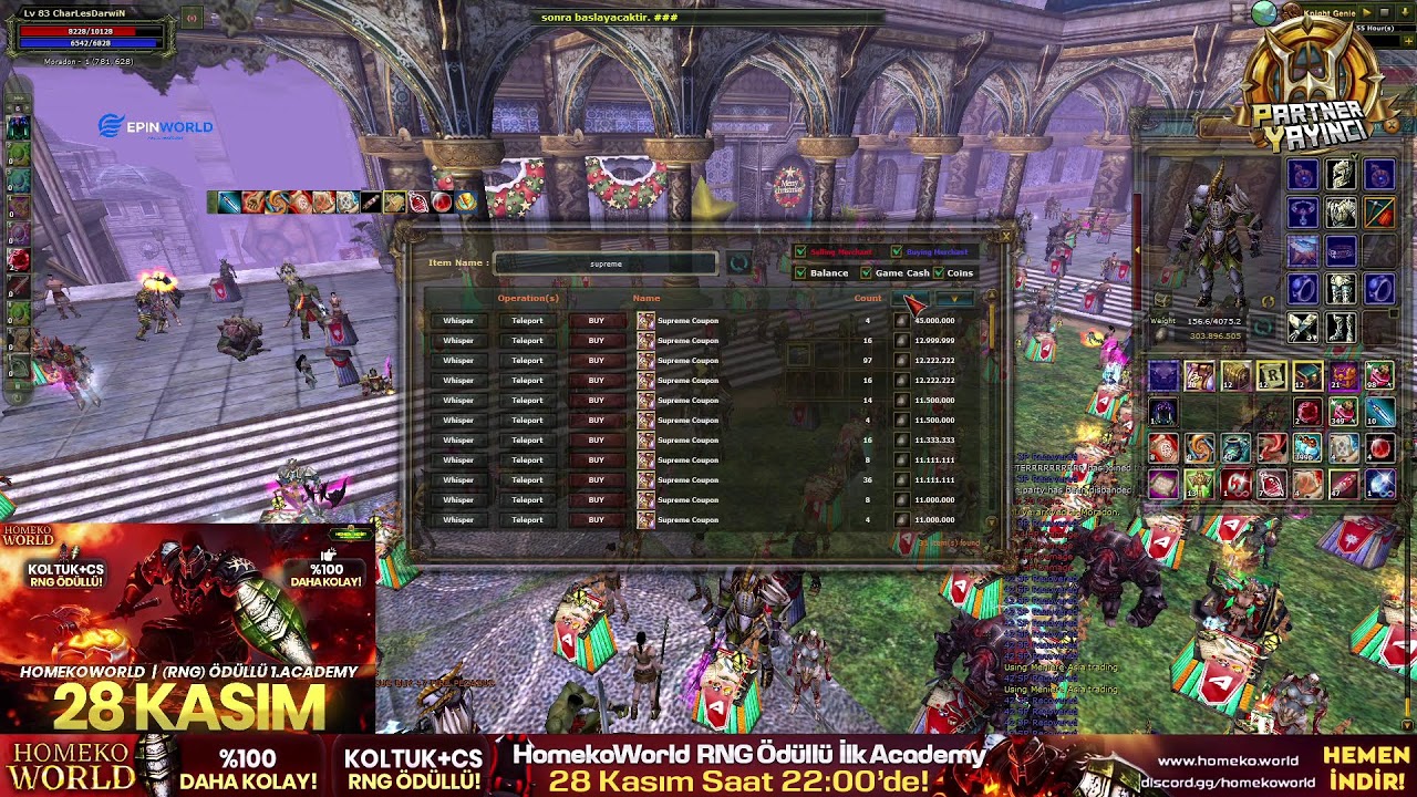 HomekoWorld Büyük Açılış Gerçekleşti! | Tarihi Rekor +30k User! | Her Hafta 500k GB Alım! | #hkw #ko