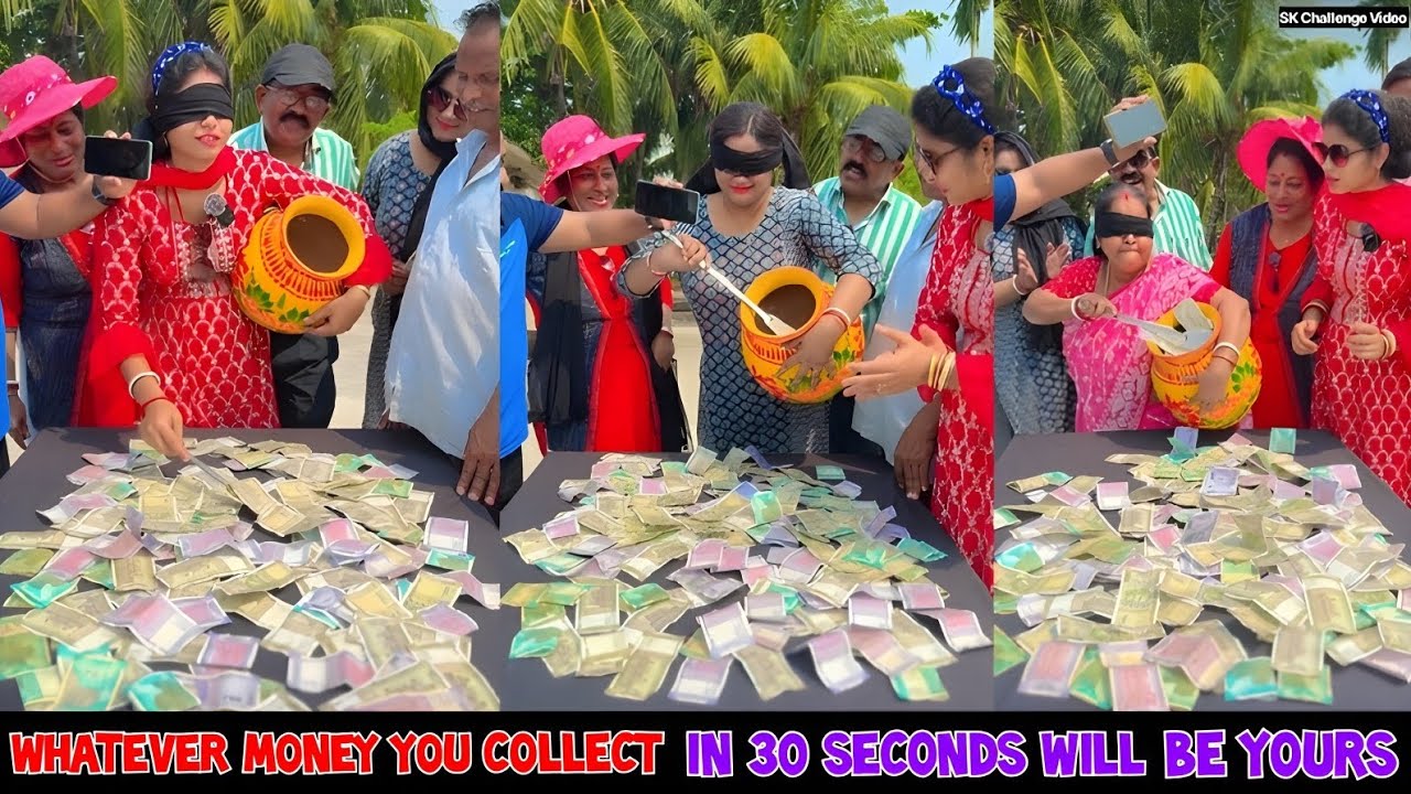 Whatever Money You Collect In 30 Seconds Will Be Yours 🔥 || Funny Video 😛/ SK Challenge Video
