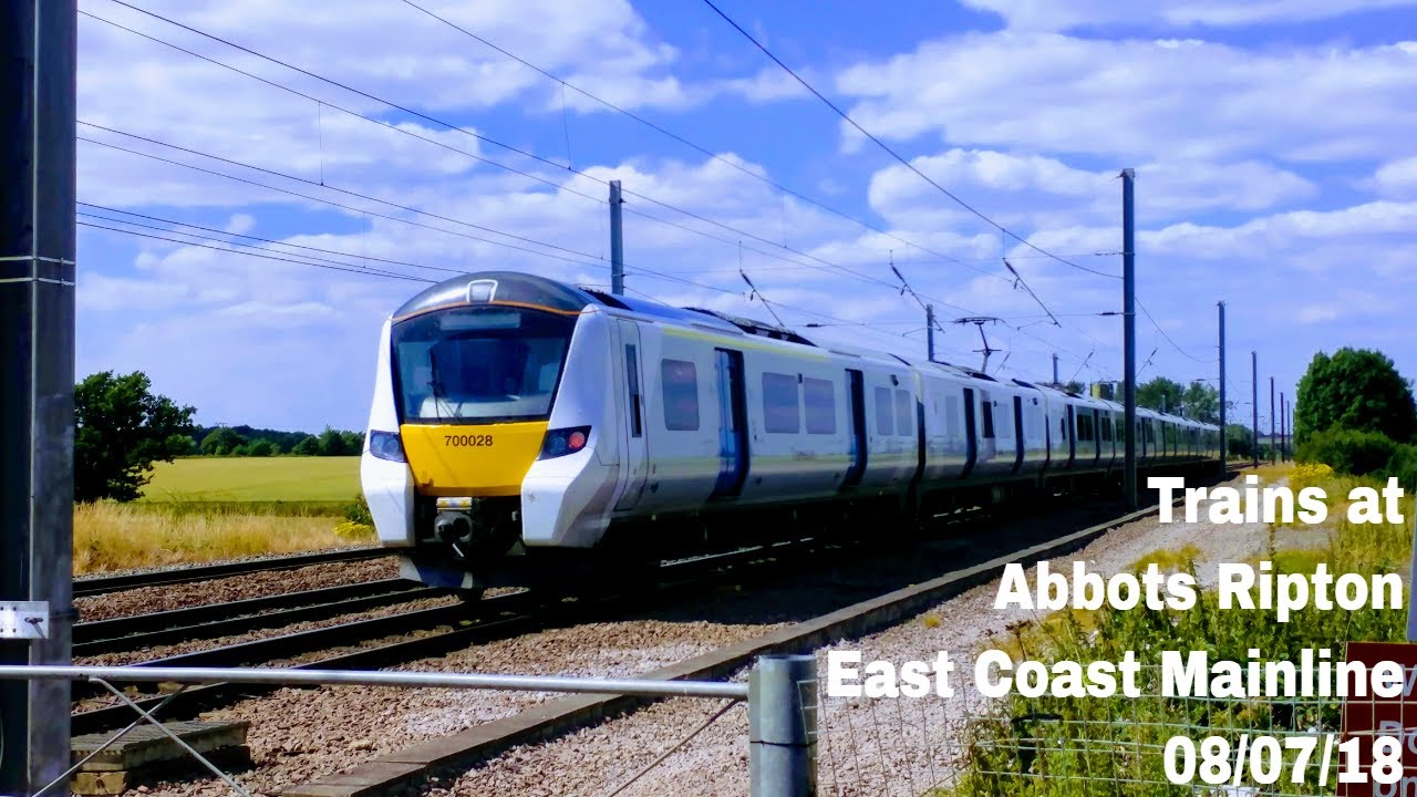 Trains at Abbots Ripton, ECML | 08/07/18