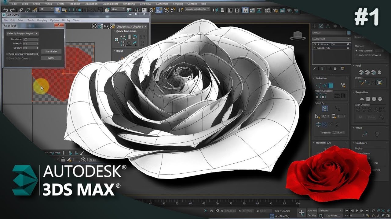 Modelar Botão de Rosa 3Ds Max - Parte 01