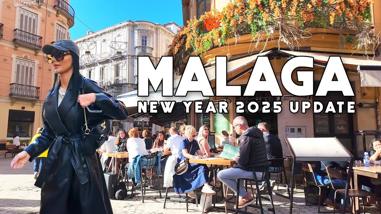 Malaga City Spain New Year January 2025 Update Beautiful City Costa del Sol | Andalucía [4K]