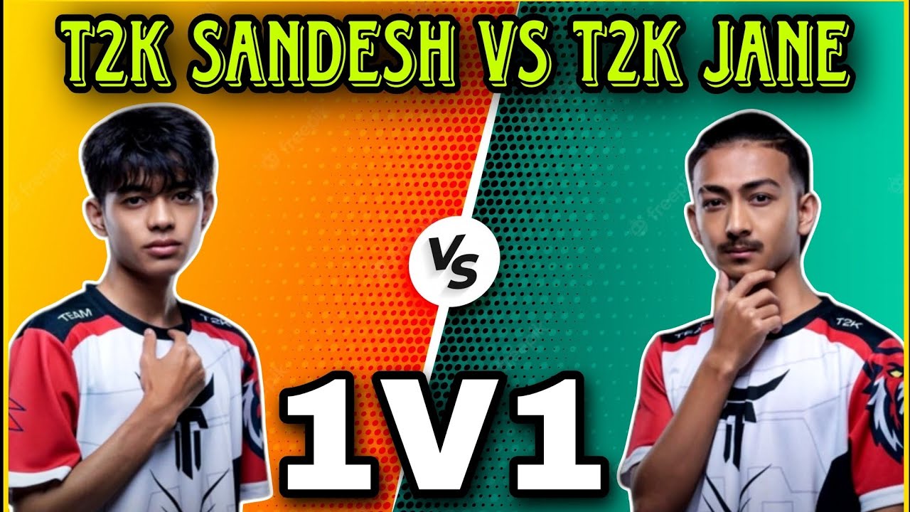 T2K Jane vs T2K Sand3sh | 1v1 Friendly TDM Match 🔥🔥 | Clash with kvn