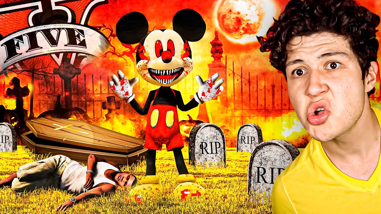 ENCONTRÉ a MICKEY MOUSE.EXE en GTA 5... 🐭⚠️ (Mods)