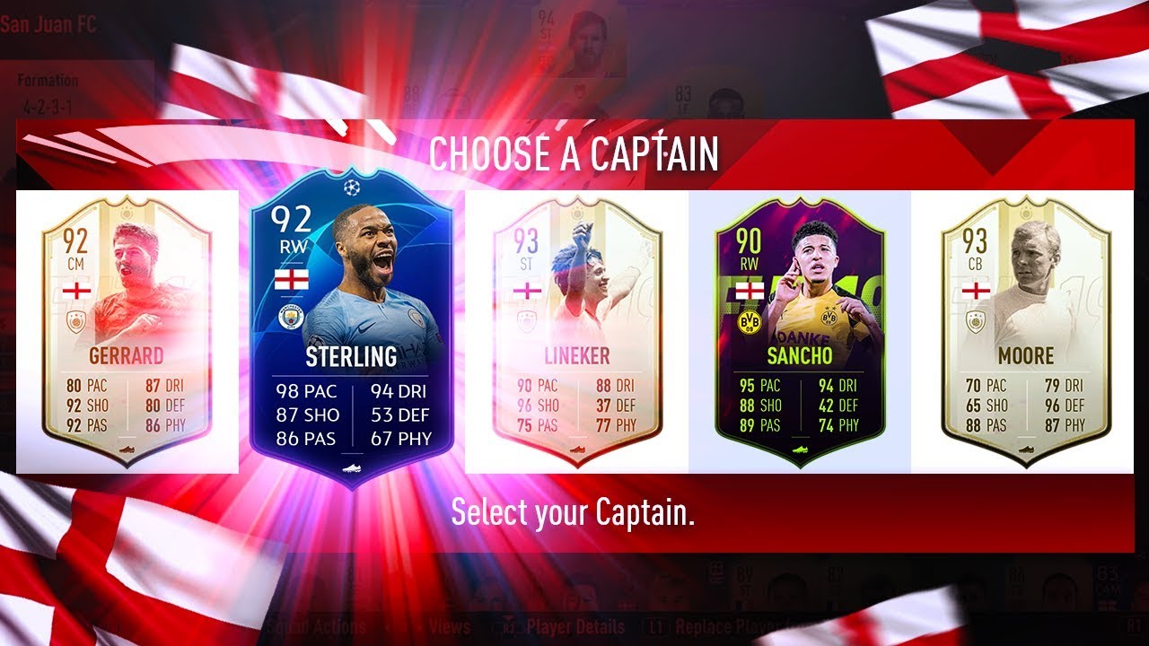 HIGHEST RATED ENGLAND ONLY DRAFT CHALLENGE! - FIFA 19 Ultimate Team
