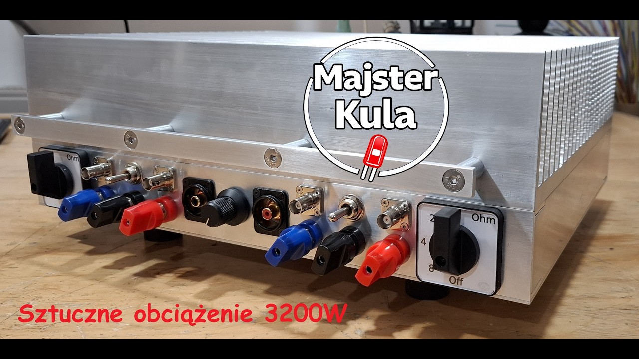Sztuczne obciążenie do testowania wzmacniaczy. Dummy load for audio amplifier testing. Pmax = 3200W.