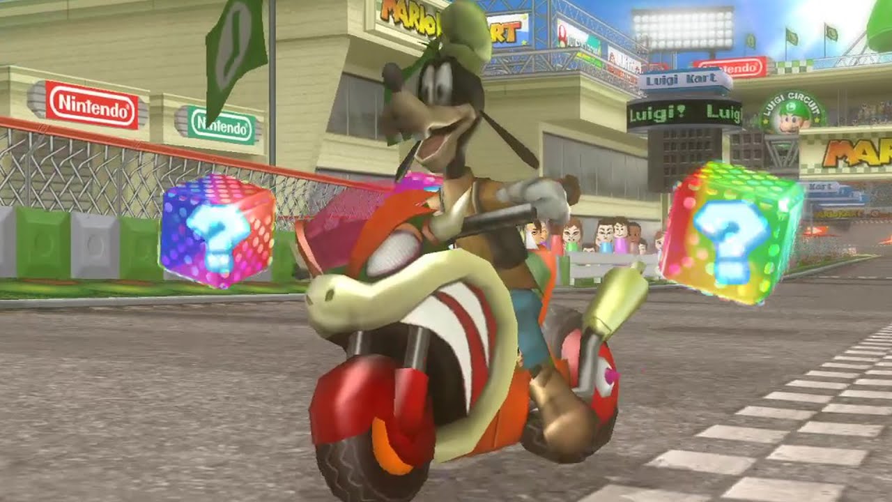 Goofy in Mario Kart Wii