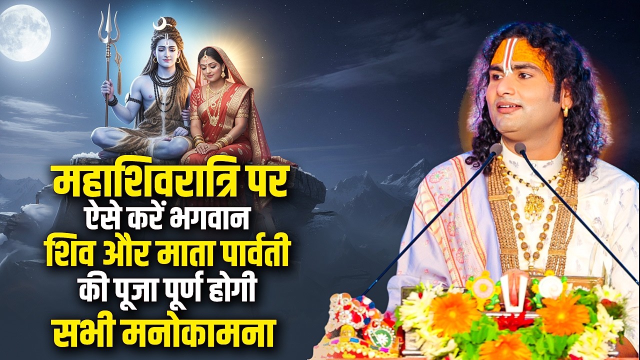 महाशिवरात्रि पर ऐसे करें भगवान शिव और माता पार्वती की पूजा पूर्ण होगी सभी मनोकामना | अनिरुद्धाचार्य