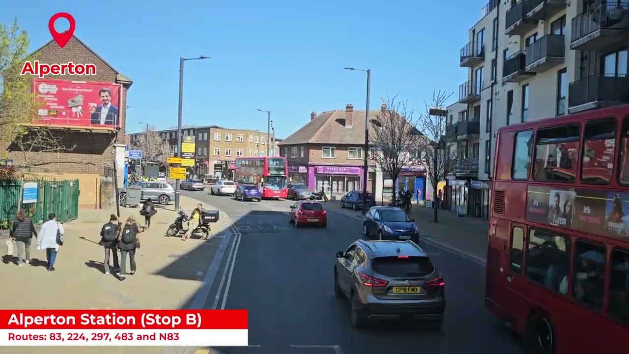 FULL ROUTE VISUAL | London Bus Route 297 - Ealing Broadway to Willesden Bus Garage | VW1271 LK12AHC