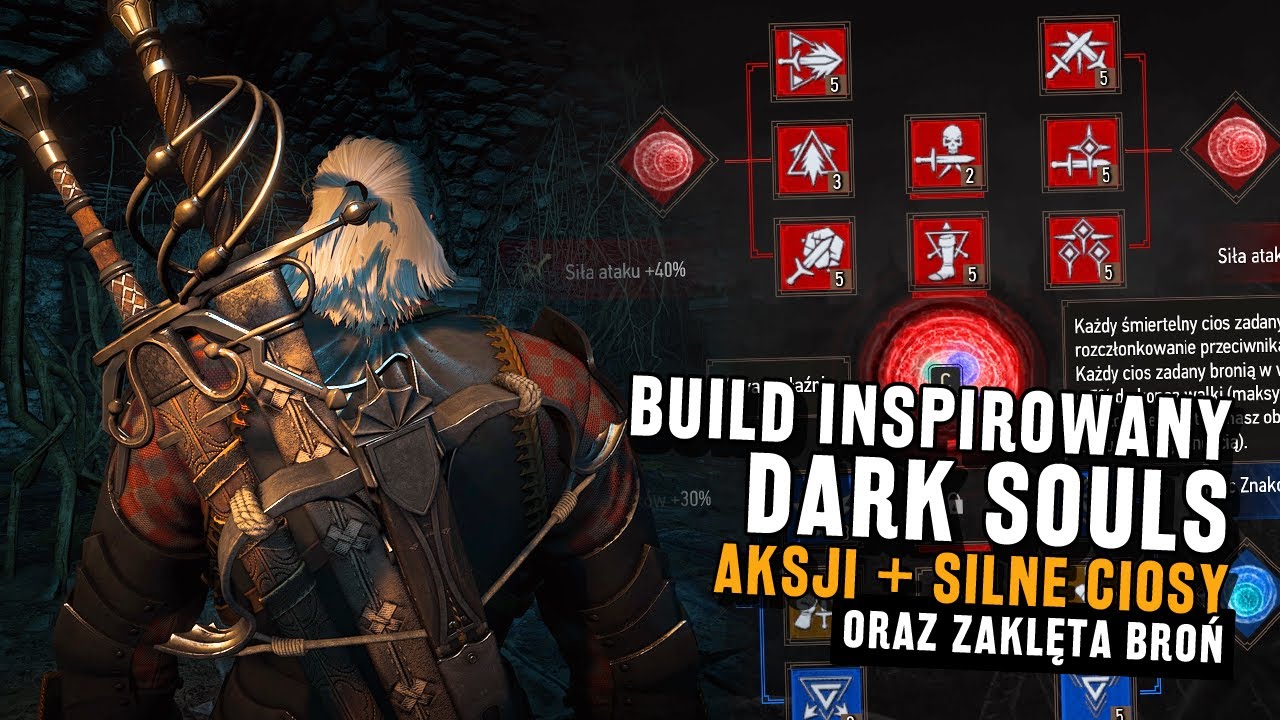 A Witcher build inspired by Dark Souls! AKSJI + Strong Attack