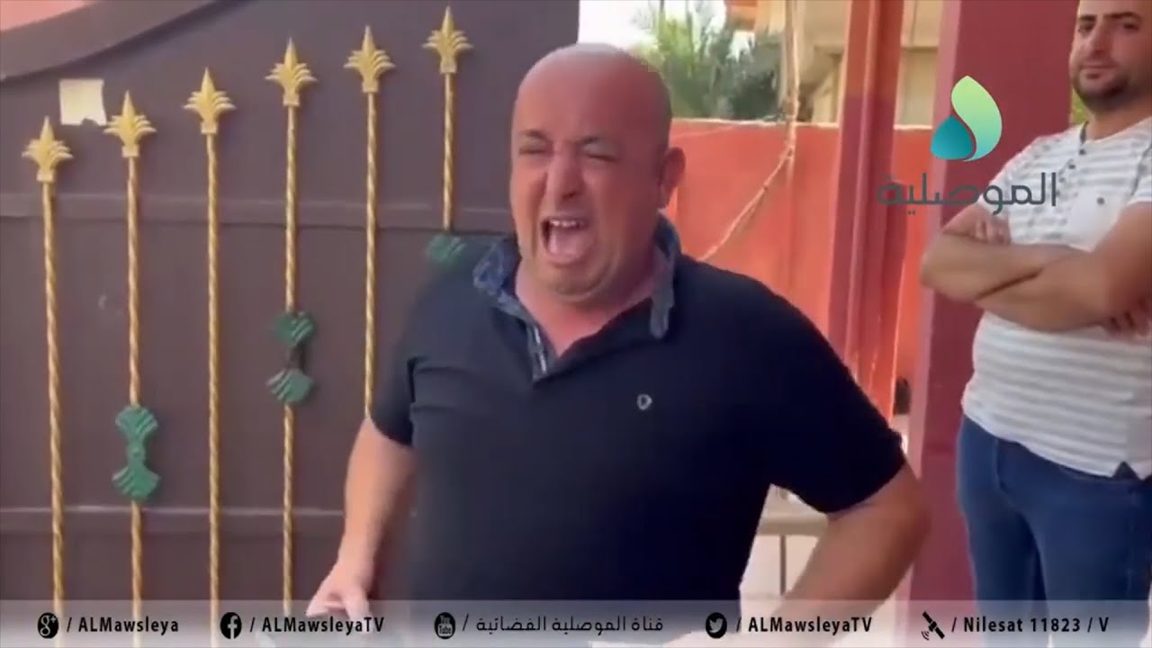 مقطع مؤثر لأحد أهالي قضاء الحمدانية وهو يظهر اخر صورة مع عائلته قبل وفاتهم بحريق قاعة الافراح بدقائق