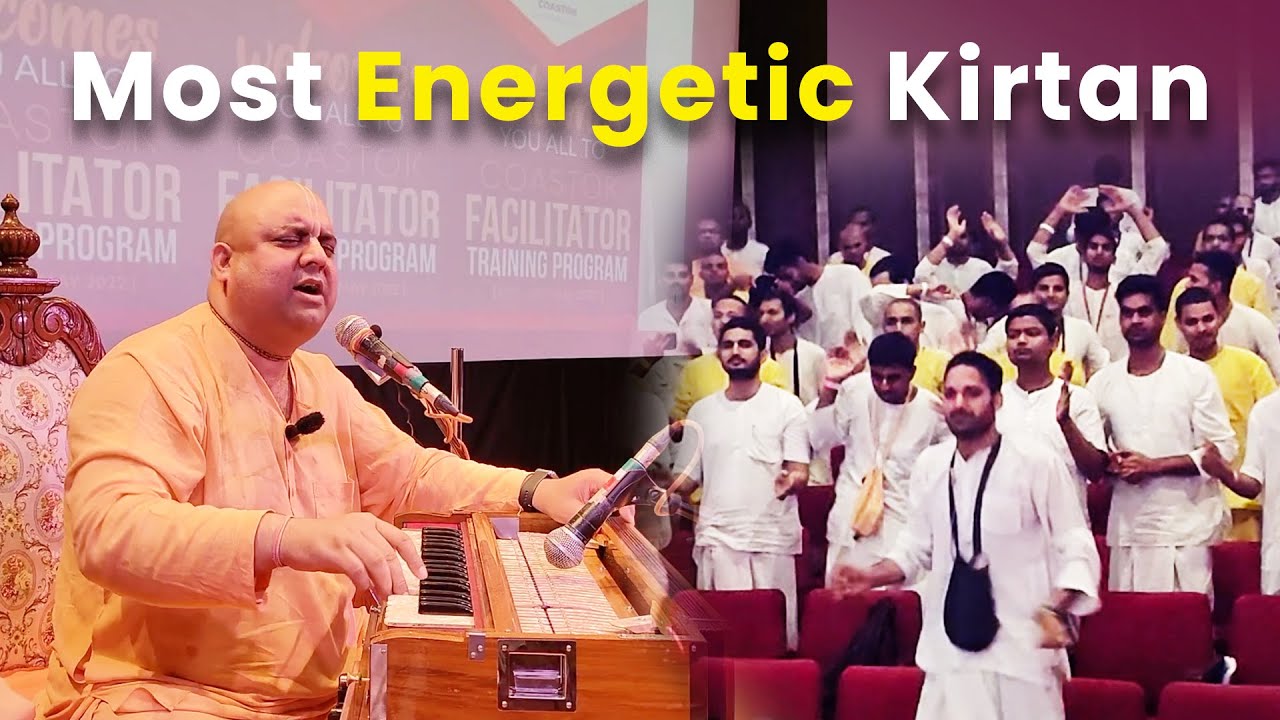 Most Energetic Kirtan by HG Rambhadra prabhuji | COASTOK | EOK Auditorium