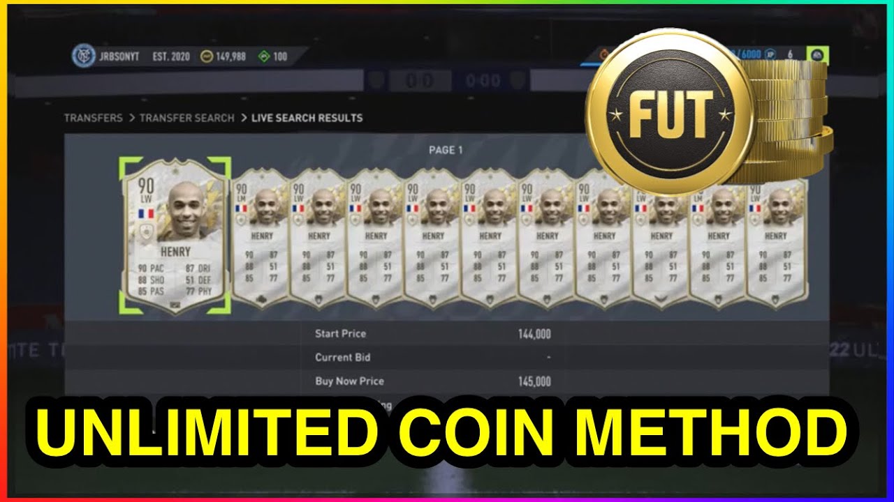 *NEW* UNLIMITED COIN METHOD IN FIFA 22 ULTIMATE TEAM | FIFA 22 SNIPING FILTER