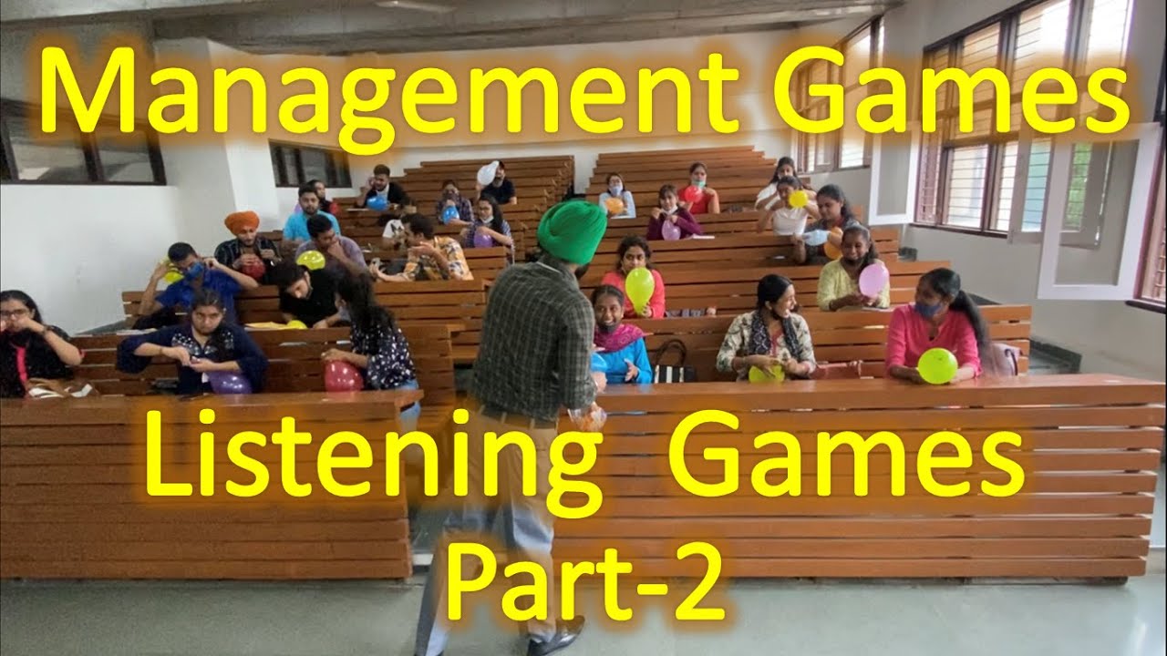 Management Games 2 | Listening Games | Learning through fun | GCCBA-50 | M.Com | MBA | BBA | B.Com |