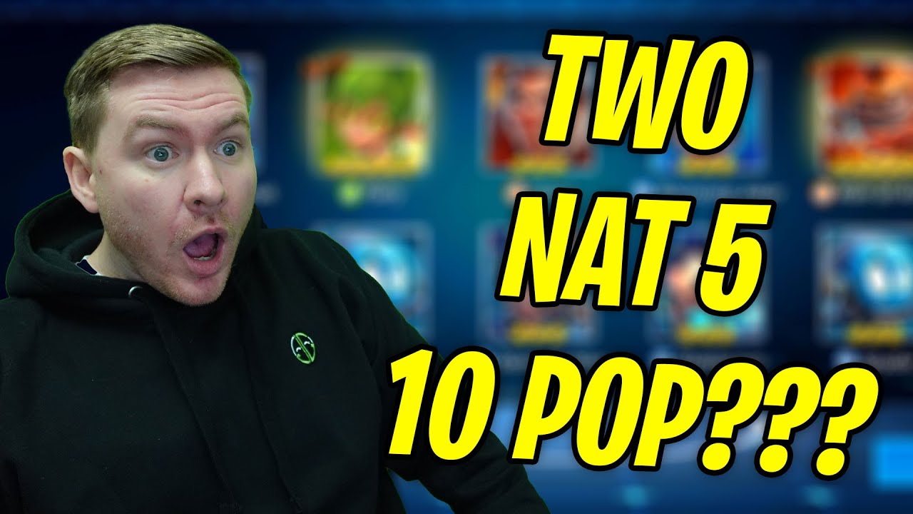MY FIRST TIME PULLING 2 NAT 5s IN ONE 10 POP!!! (i think)
