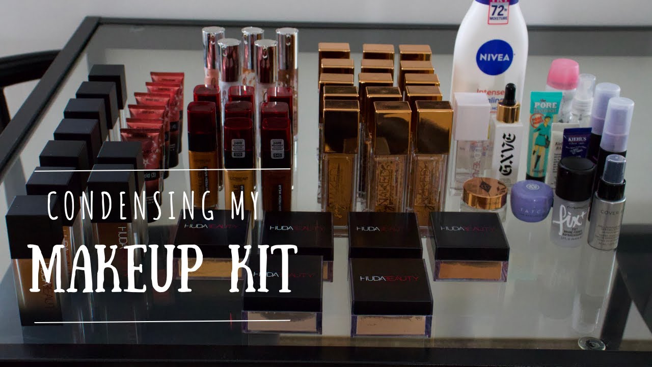 Depotting & Condensing My Makeup Artist Kit / Makeup Organization
