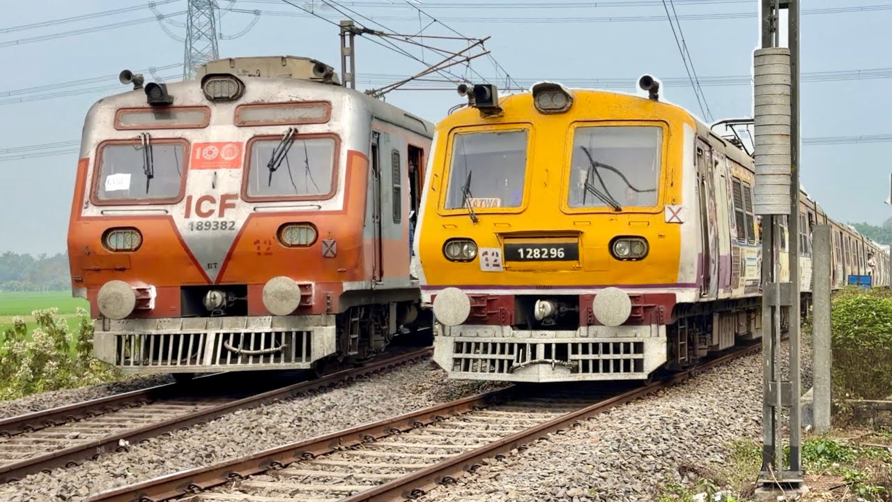 🔥 Crazy 110 KMPH High Speed Action! Train Spotting at Level Crossing | Intercity Express & Emu Local