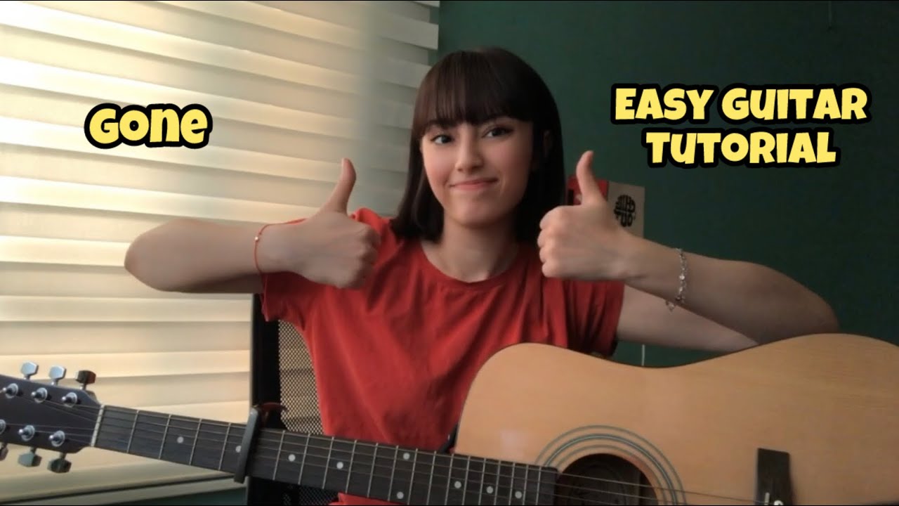 Gone - Rosè - Easy guitar tutorial