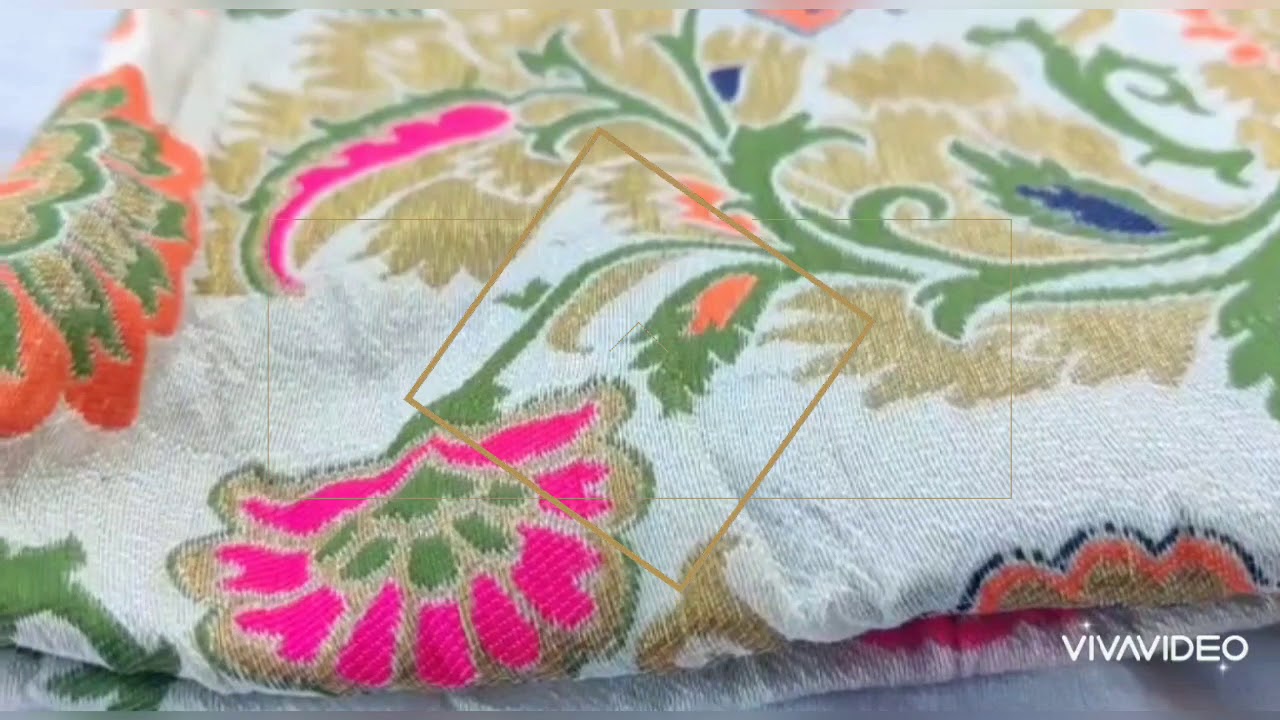 Pure Banarasi Brocade Fabric, Zari Weaves, Desi Roots