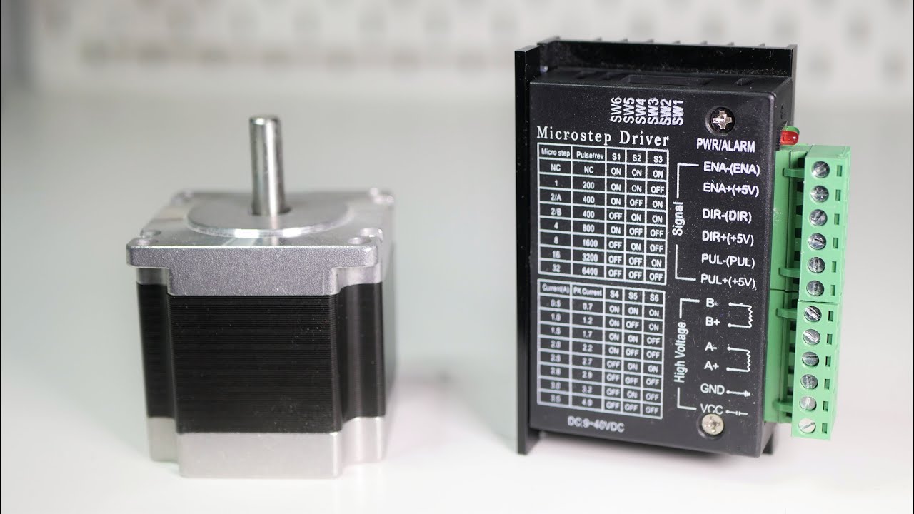 Шаговый двигатель Nema23 и TB6600 Arduino (Краткое руководство для начинающих)