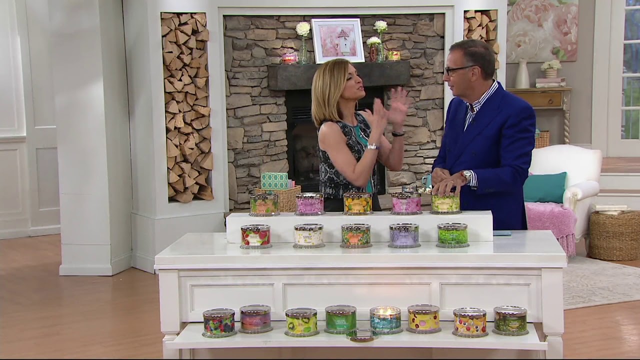 HomeWorx by Harry Slatkin S/2 Deluxe Scented 3-Wick Candles on QVC