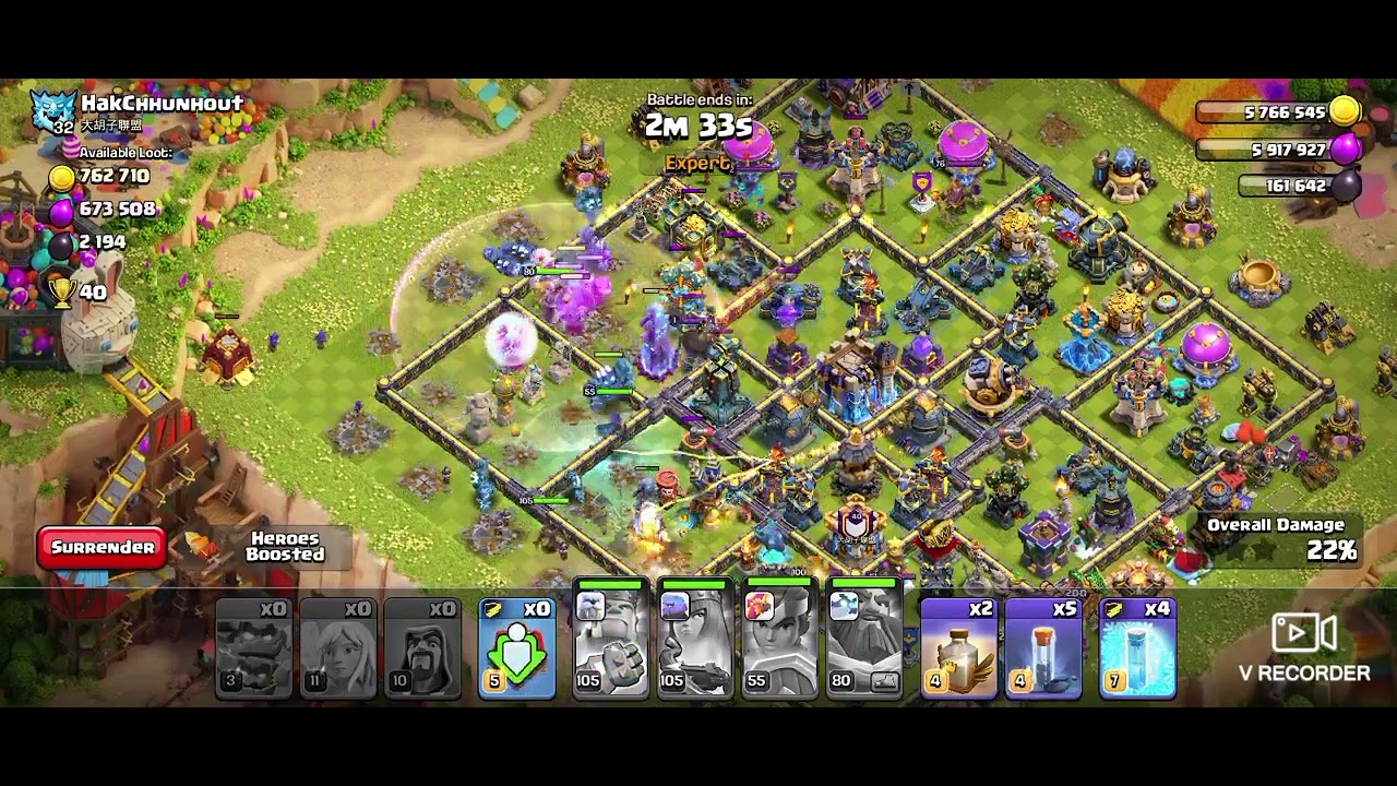 Clash of clans Th 18 Attack 