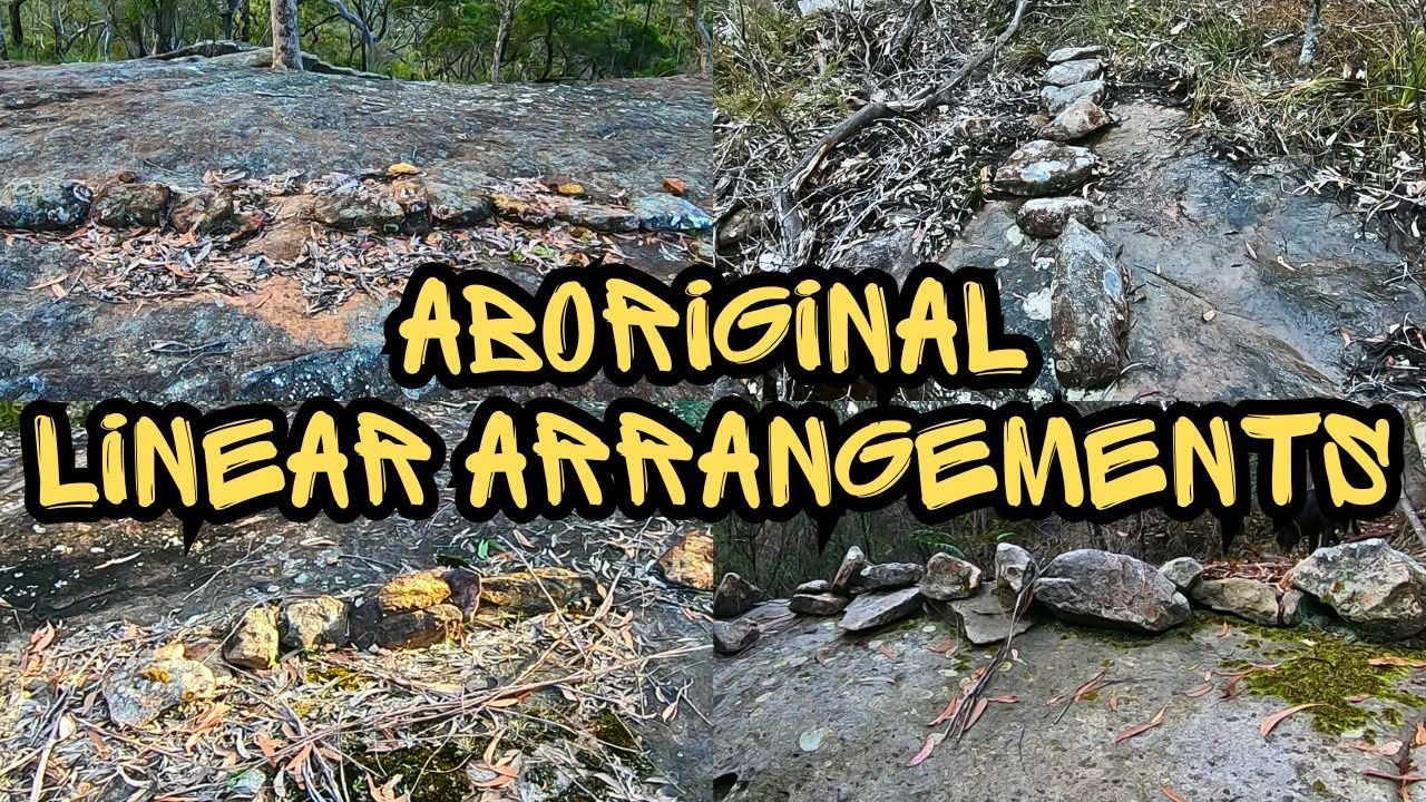 Aboriginal Linear Stone Arrangements In Greater Sydney (plus engraving and cave art)