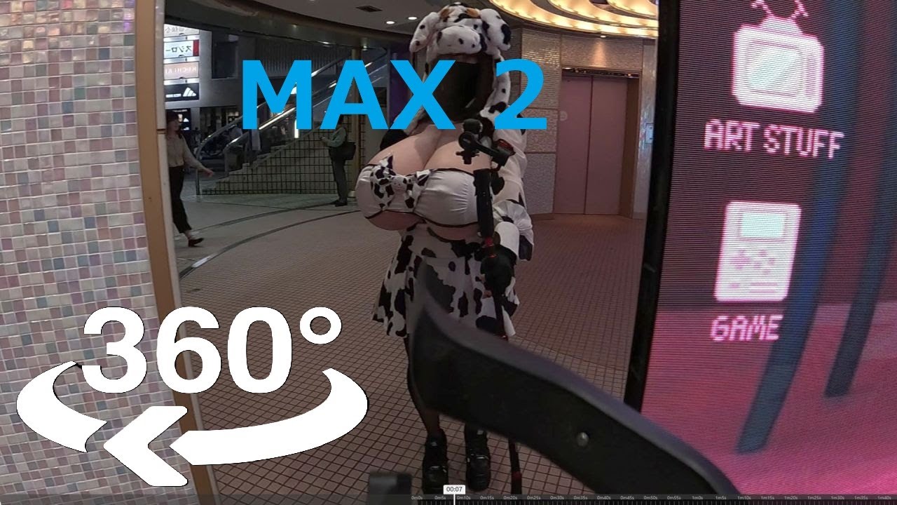 #GoProMAX2 : The stitch line can make the tilt motor (Φ38mm) of the CraneM2 invisible