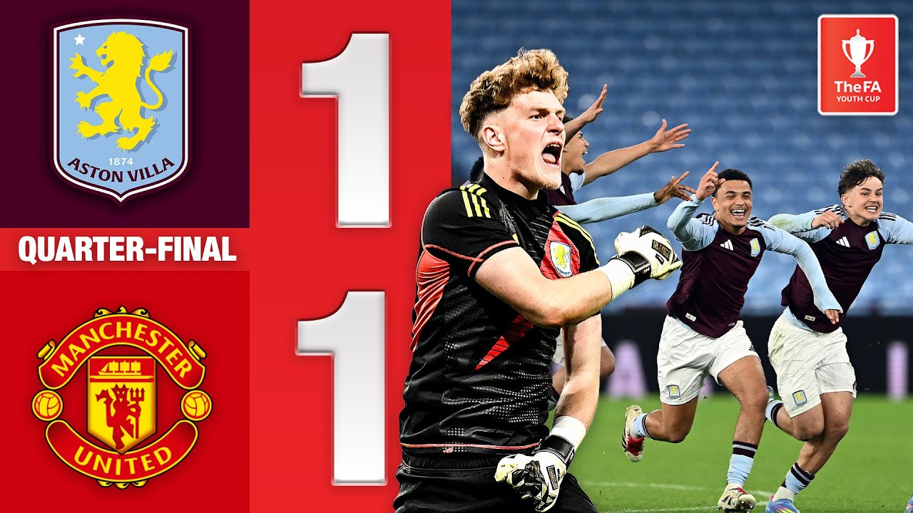 Sam Proctor Shoot-Out Hero! | Aston Villa 1-1 (3-1 Pens) Manchester United | FA Youth Cup 2025
