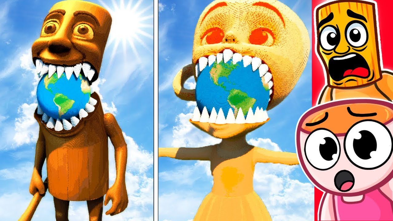 RIESIGE ERDE vs HORROR TUNG SAHUR & BALLERINA!