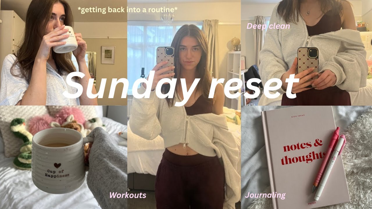 ULTIMATE SUNDAY RESET ☆ | productive day in my life, morning routine & healthy habits