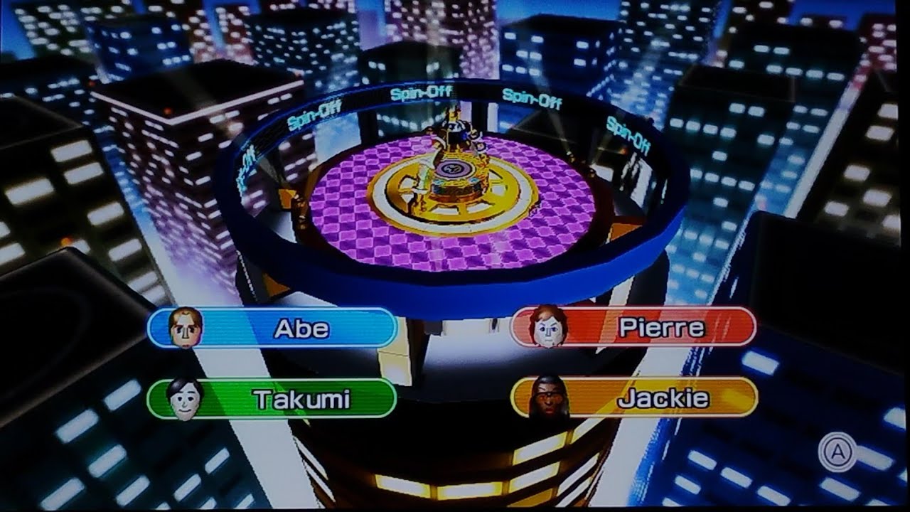 Wii Party Spin-Off Master Difficulty - Abe VS Pierre VS Takumi VS Jackie 