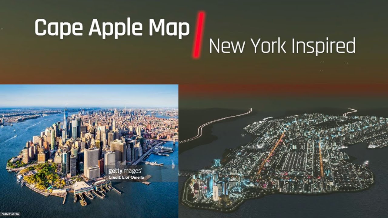 Cities Skylines - Cape Apple Map: New York Inspired. 200k population, no mods. Timelapse video