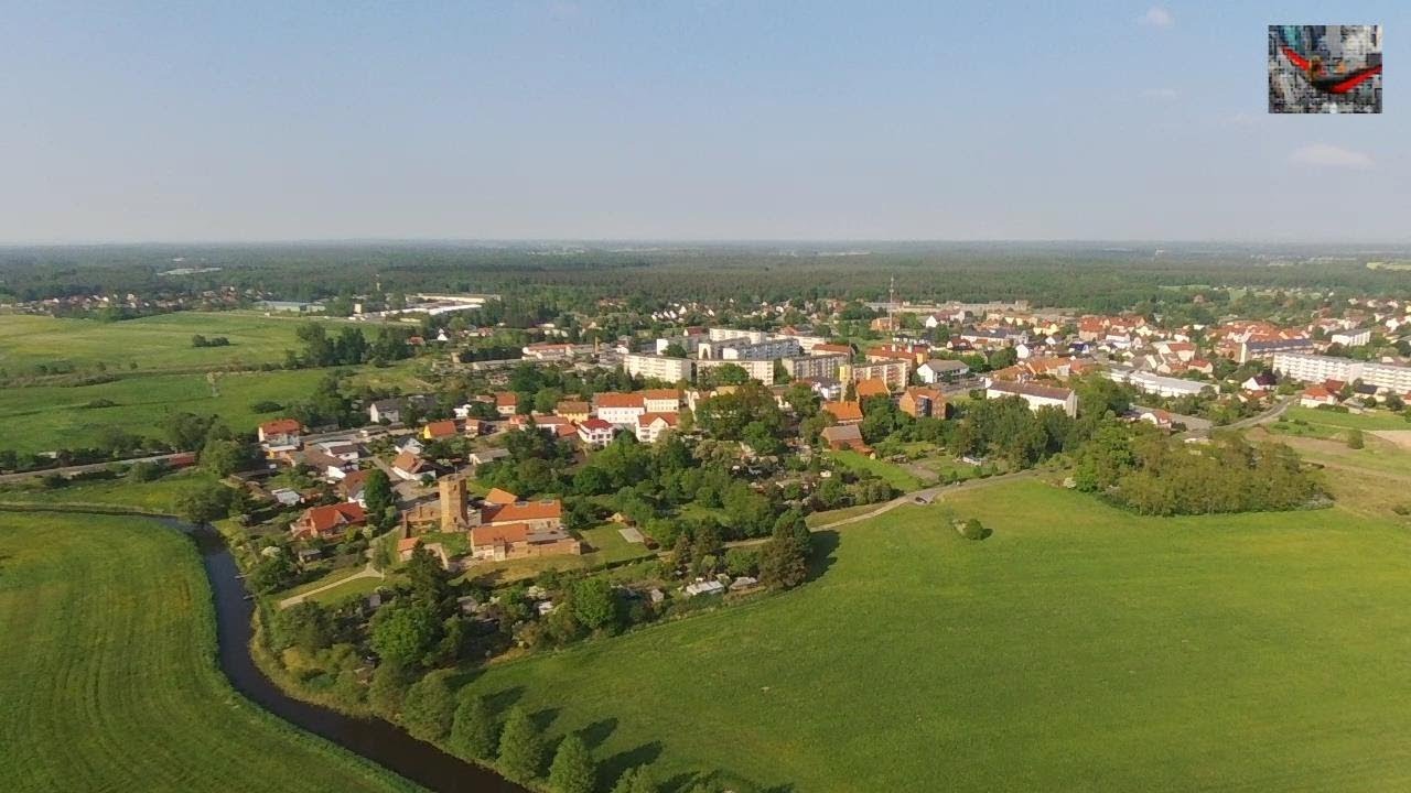 ➤ Luftaufnahme von L&ouml;cknitz (Landkreis Vorpommern-Greifswald) in Mecklenburg-Vorpommern