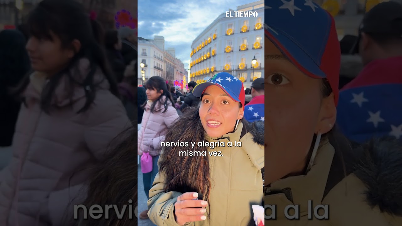Venezolanos en España apoyaron en masa la ofensiva de EE.UU. en Venezuela | EL TIEMPO