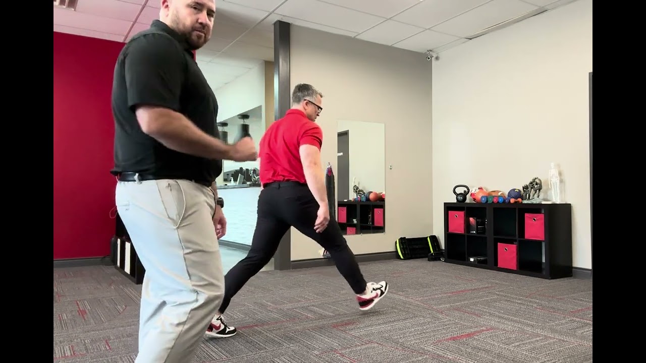 One80 PT exercises: Crossover walk, lunge walk, banded walks