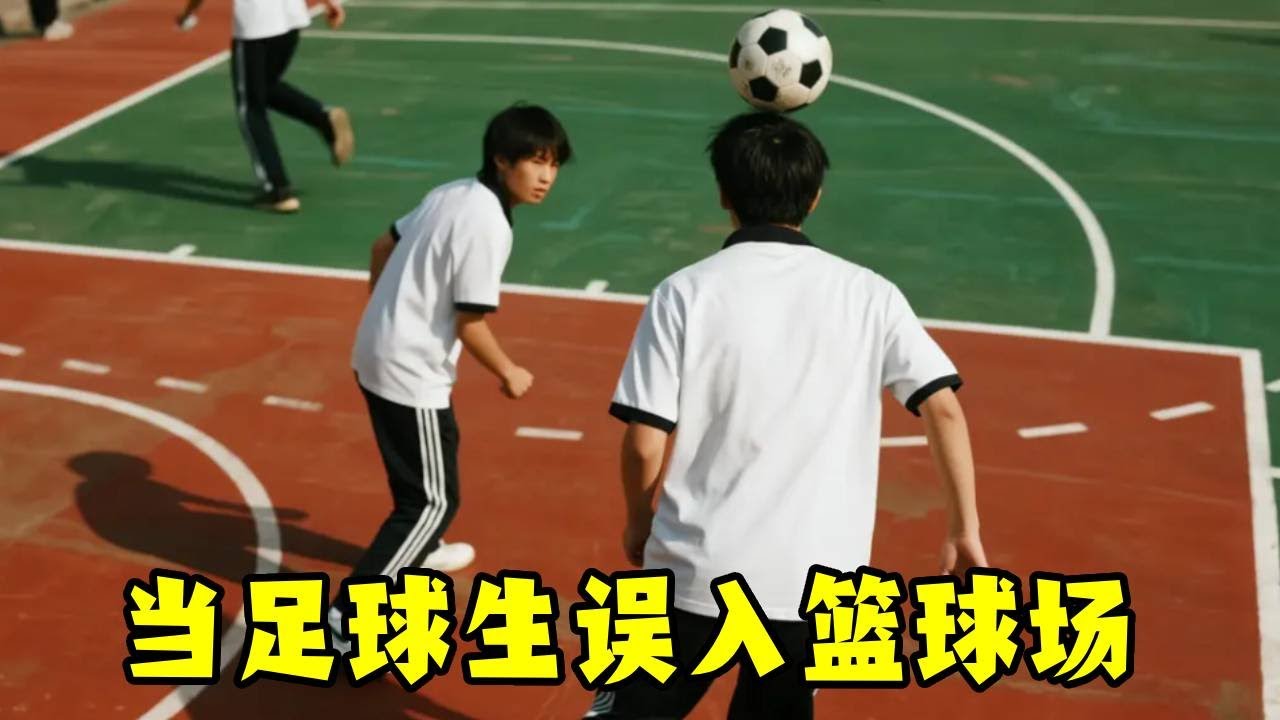 当足球生误入篮球场，精通篮球的队友直接看傻了！#足球#篮球