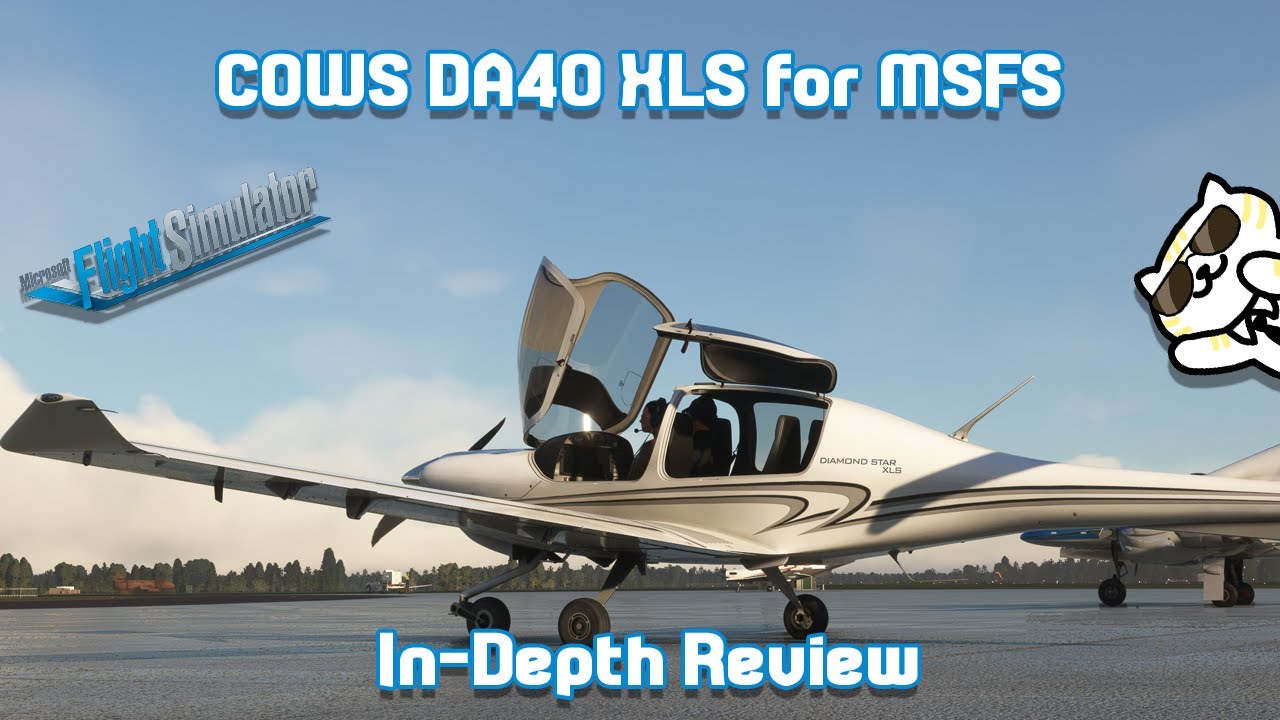COWS DA40 for MSFS - In-Depth review by Real World Flying Instructor