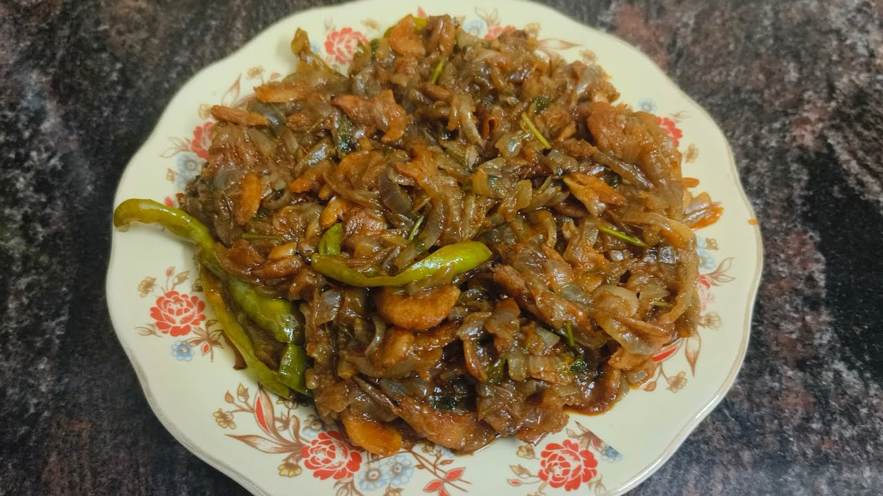 Jhinga Onion Ki Recipe || Tasty & Easy Recipe By Hyderabad kitchen zaika 