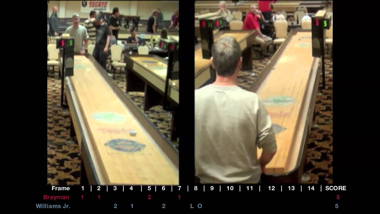 Eddie Brayman Vs. David Williams Jr. North American Shuffleboard Championships 2012
