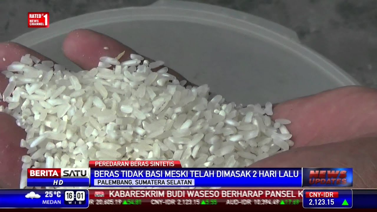 Warga Palembang Temukan Beras Plastik