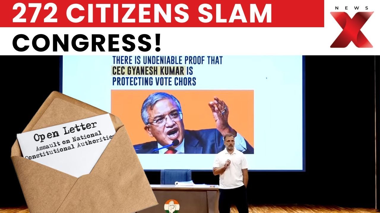 Open Letter by 272 Citizens Accuses Congress of Undermining Constitutional Bodies | NewsX