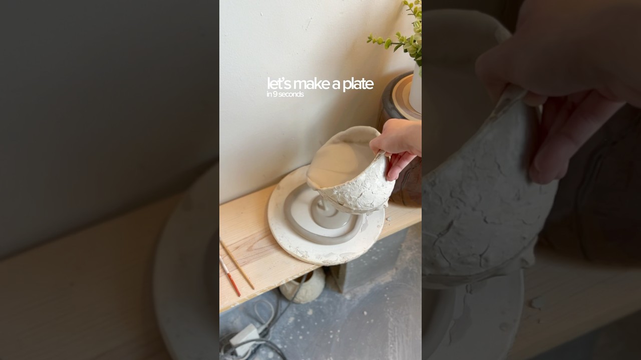 easy way to make ceramic plates