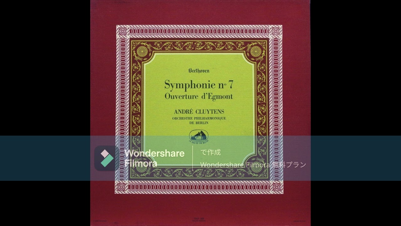 [High Quality] Ludwig van Beethoven - Symphony No.7 Op.92 / Andr&eacute; Cluytens & Berliner Philharmoniker