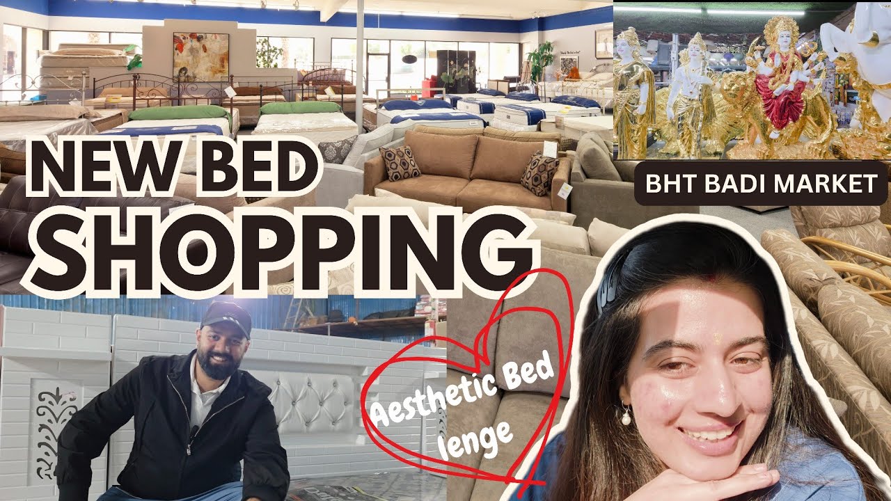New Bed Shopping🛏 #manvy #bed #newbed #furnituremarket #furniture #antique #shopping #comedy #recipe