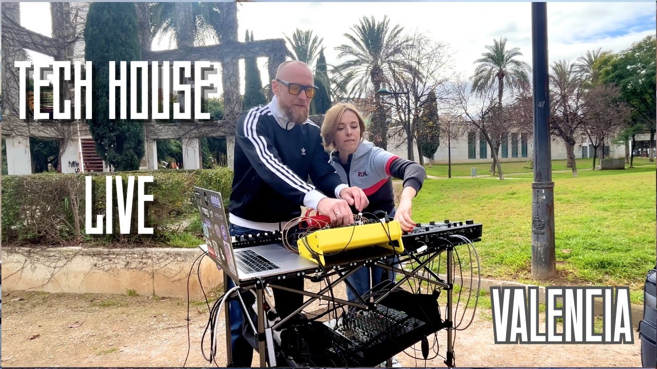 Tech House Live Set in Turia Park, Valencia 🇪🇸 | Nicola Dudich & L’ginger