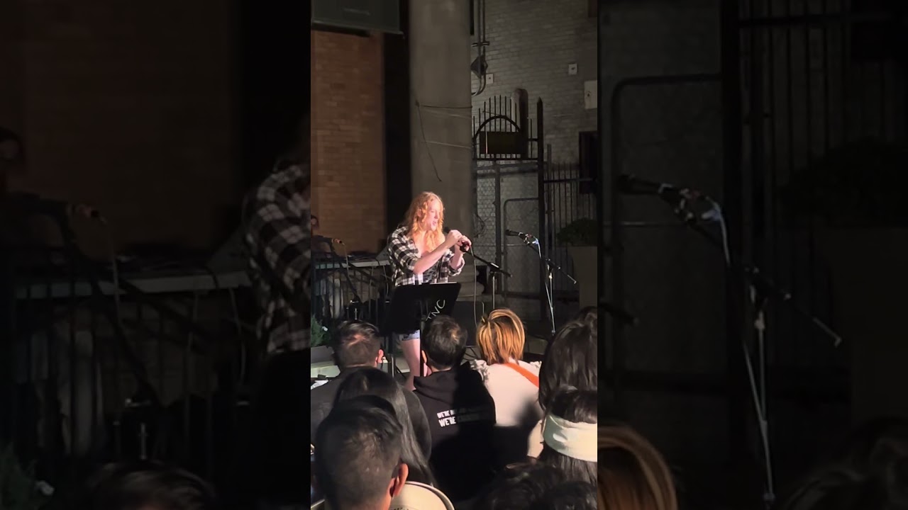 Singing my song “bunny girl”  to a live audience!
