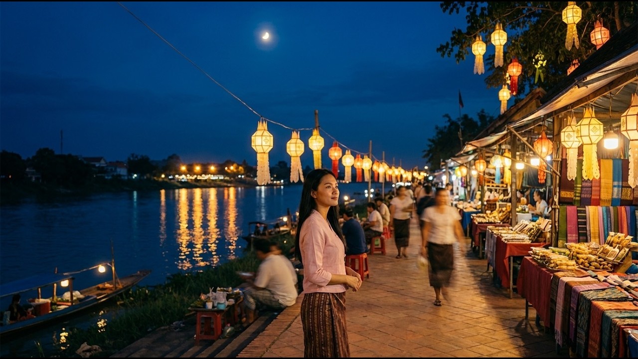 ไฟตลาดคืนรัก – ลูกทุ่งหมอลำริมน้ำโขง | lengkue001